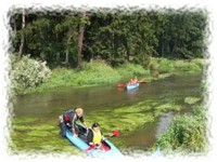 Kanuwanderung auf der Ploucnice im nrdliche Bhmen in Tschechien