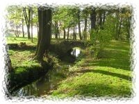 ist umgeben von einem Wassergraben