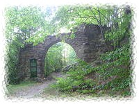 Burgruine Krse in Kirschau - Eingangsbereich