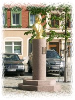 Skulptur auf dem Marktplatz