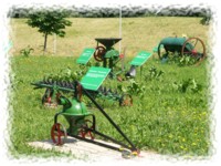 Ausstellung Landwirtschaftlicher Gerte und Maschinen im Polenzpark in Cunewalde