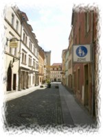 Gasse in der Altstadt von Zittau