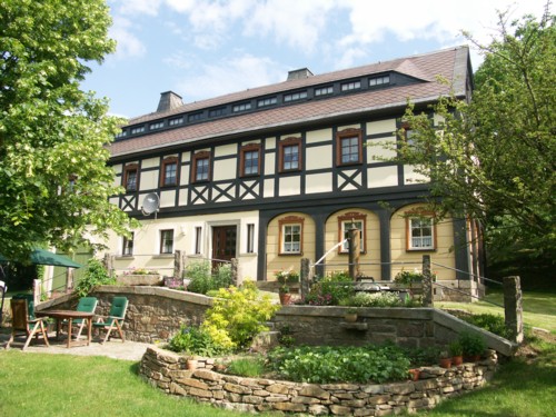 Umgebindehaus der Familie Rausendorf in Cunewalde