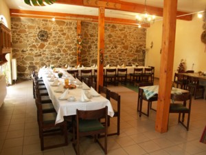 Festsaal direkt �ber dem M�hlgraben